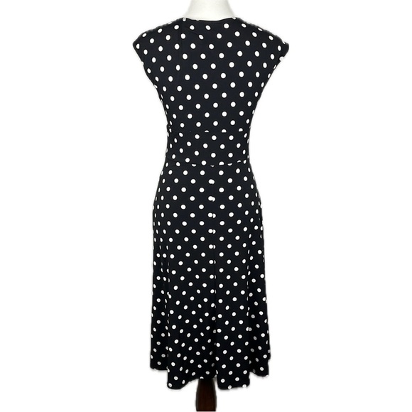 Max and Cleo Polka Dot Babydoll A-line Dress Sz XS Classic Y2K Retro Pin up - Picture 2 of 9